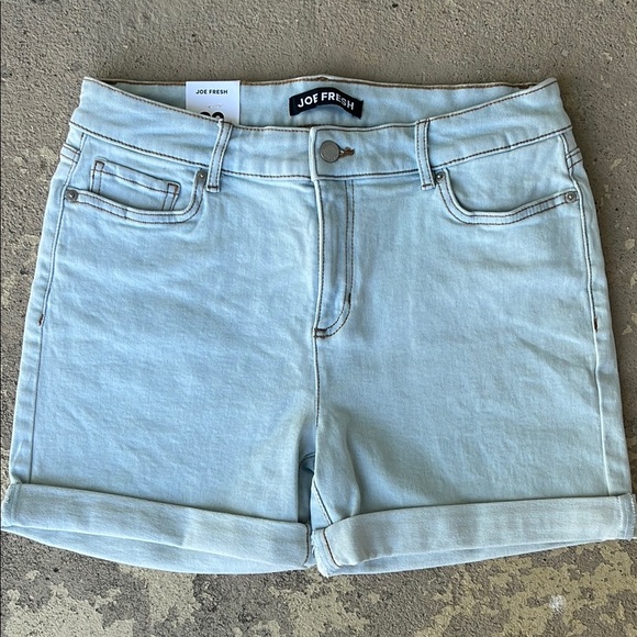 Joe Fresh Pants - Joe Fresh light wash Blue Jean Shorts Mid-Thigh